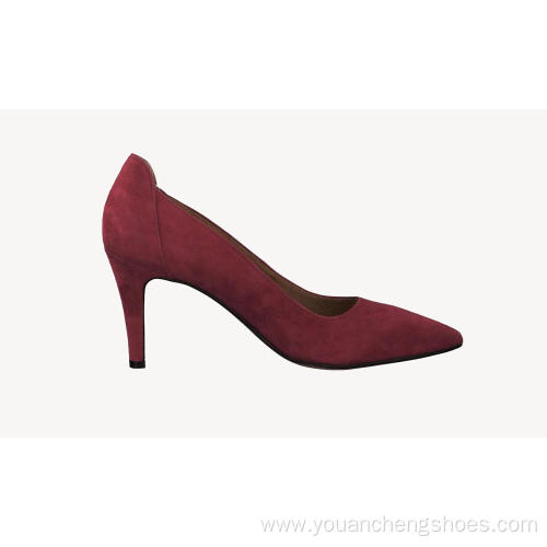 OEM Brand Shoes Handmade Cow Leather Women Pumps